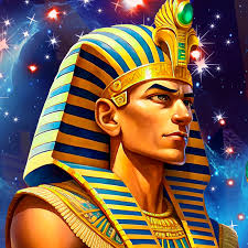 Pharaoh's Alchemy gameplay showing temple crafting interface with golden scarabs and blue potions